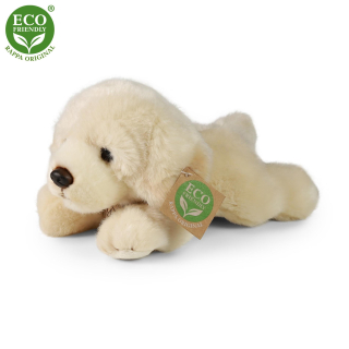 Plyšový retrívr / labrador pes ležící 20 cm ECO-FRIENDLY