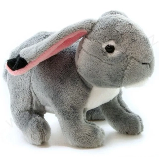 Plyšový KRÁLÍK šedý 18 cm