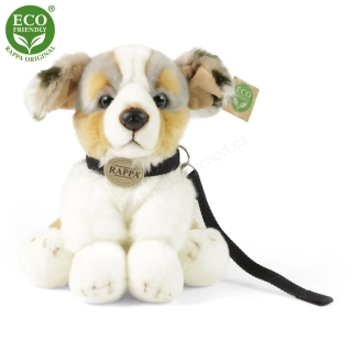 Plyšový pes australský ovčák s vodítkem 28 cm ECO-FRIENDLY