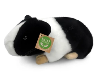 Plyšové morče černobílé 22 cm ECO-FRIENDLY