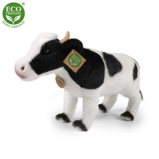 Plyšová kráva černobílá stojící 35 cm ECO-FRIENDLY