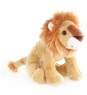 Plyšový lev sedící 14 cm