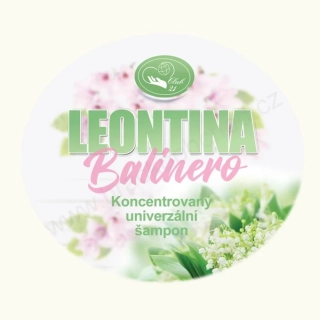Etiketa na ředící láhev - Leontina Balinero