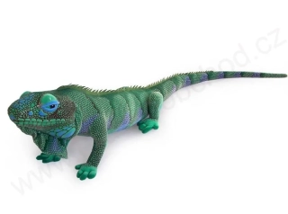 Plyšový leguán modrý 115 cm