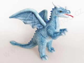 Plyšový drak modrý 60 cm