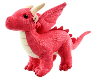 Plyšový drak červený 20 cm ECO-FRIENDLY