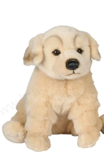 Plyšový pes retriever sedící štěně 25 cm ECO-FRIENDLY