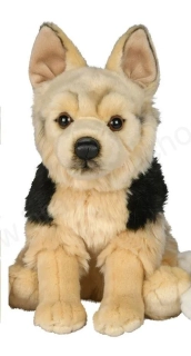 Plyšový pes vlčák sedící štěně 25 cm ECO-FRIENDLY