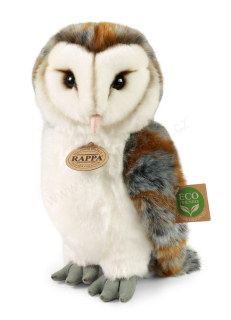 Plyšová sova pálená 27 cm ECO-FRIENDLY