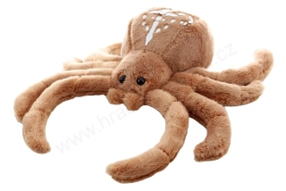 Plyš pavouk Křižák obecný, hnědý 25 cm