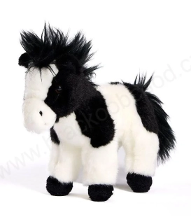 Plyšový kůň černobílý 20 cm ECO-FRIENDLY