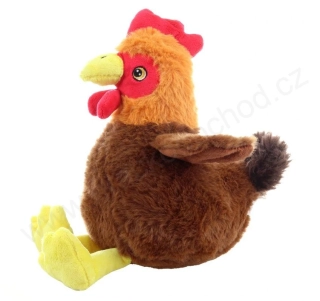 Plyšová Slepice hnědá 25 cm