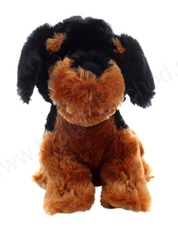 Plyšový pes rotvajler sedící 30 cm