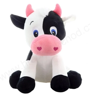 Plyšová veselá kravička / kráva 30 cm
