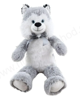 Velký plyšový Vlk / husky 55 cm