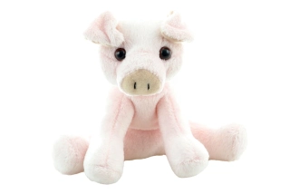 Plyšové  prase / prasátko sedící 12 cm