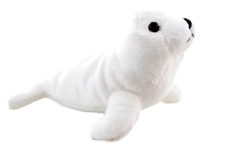 Plyšový tuleň bílý 15 cm