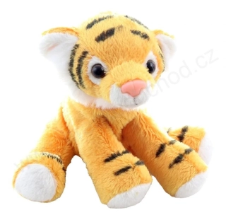 Plyšový Tygr hnědý sedící 15 cm