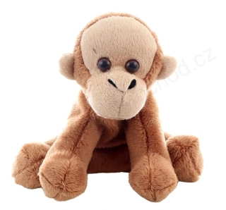 Plyšová opice orangutan sedící  15 cm