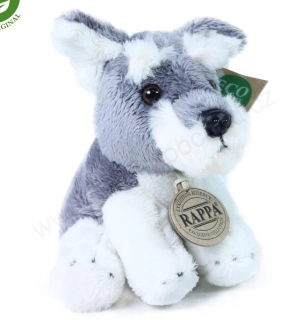 Plyšový pes knírač, sedící 14 cm ECO-FRIENDLY