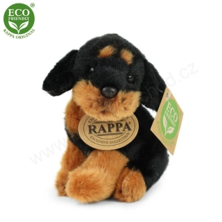 Plyšový pes Rotvajler sedící 11 cm ECO-FRIENDLY 