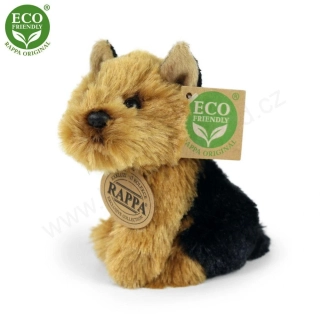 Plyšový pes Jorkšír sedící 11 cm ECO-FRIENDLY 
