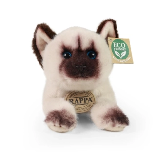 Plyšová kočka siamská / himalájská ležící 20 cm ECO