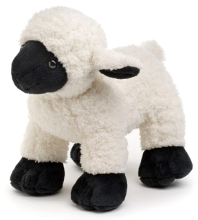 Plyšová ovce / ovečka černobílá stojící 20 cm