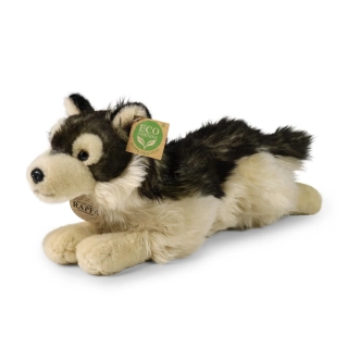 Plyšový vlk / vlčák ležící 32 cm ECO-FRIENDLY