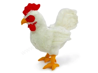 Plyšový Kohout bílý 45 cm