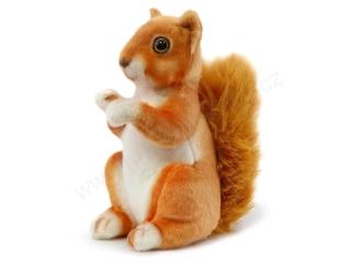 Plyšová veselá veverka sedící 23 cm