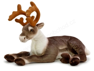 Plyšový sob ležící 56 cm  