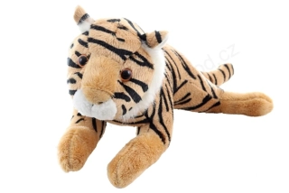 Plyšový Tygr hnědý ležící 20 cm