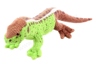 Plyšová ještěrka písečná zelenohnědá, 38 cm