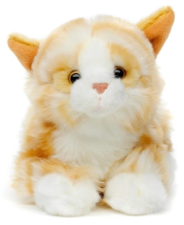 Plyšová Kočka zrzavá mourovatá ležící 20 cm Eco-friendly