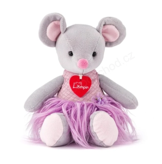 LUMPIN Plyšová Myška Akiko v růžové sukýnce, 30 cm