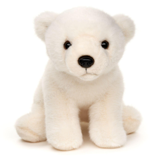Plyšový lední medvěd sedící, 19 cm
