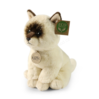 Plyšová kočka ragdoll / siamka sedící 23 cm ECO-FRIENDLY SOFT