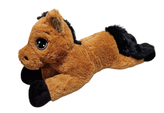 Plyšový KŮŇ hnědý 80 cm