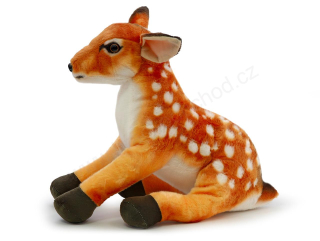 Plyšová SRNKA / jelen / KOLOUŠEK sedící - 36 cm
