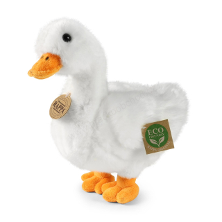 Plyšová husa / kachna bílá 24 cm ECO-FRIENDLY