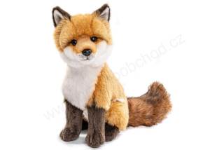 Plyšová LIŠKA liška sedící 27 cm ECO FRIENDLY