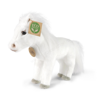 Plyšový kůň bílý 24 cm ECO-FRIENDLY