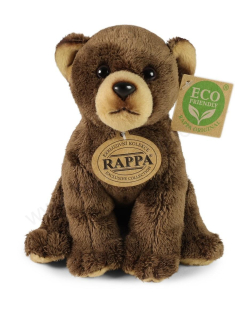 Plyšový medvěd hnědý sedící 15 cm ECO-FRIENDLY