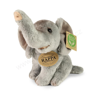 Plyšový slon sedící 15 cm ECO-FRIENDLY