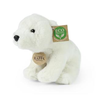 Plyšový lední medvěd sedící 20 cm ECO-FRIENDLY