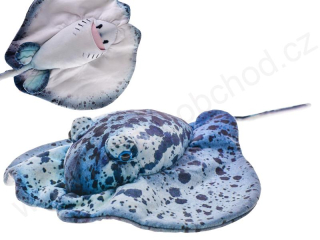 Plyšová ryba REJNOK modrý 55 cm