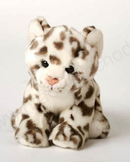 Plyšový Leopard /levhart bílý sedící 20 cm