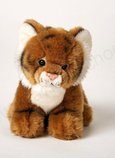 Plyšový tygr hnědý sedící 20 cm