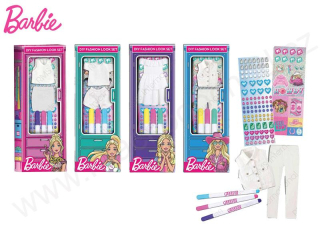 Barbie - módní doplňky s fixami 4 druhy, v krabičce